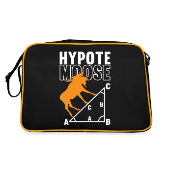Math Math Teacher - Retro Bag - black/gold - Back