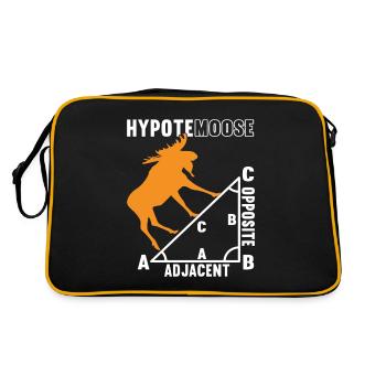 Math Math Teacher - Retro Bag - black/gold - Back