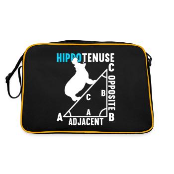 Math Math Teacher - Retro Bag - black/gold - Back