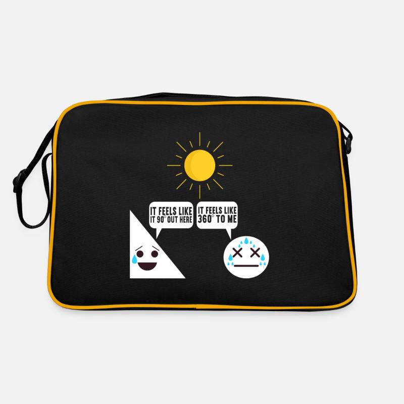 Professeur de mathématiques - Sac Retro - noir/or
