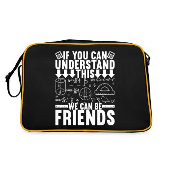 Professeur de mathématiques - Sac Retro - noir/or - Dos