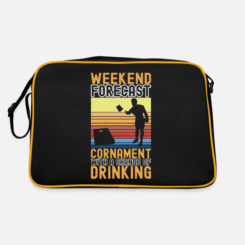 Cornhole Spieler Cornhole Board Retro Tasche