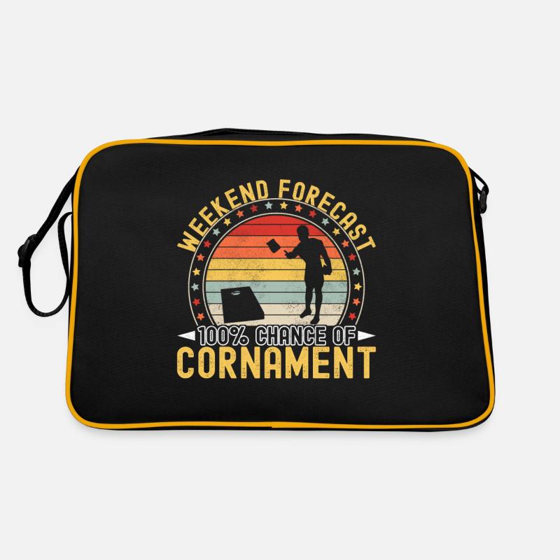 Cornhole Spieler Cornhole Board Retro Tasche