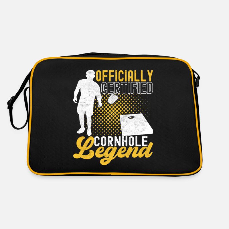 Cornhole Spieler Cornhole Board - Retro Tasche - Schwarz/Gold
