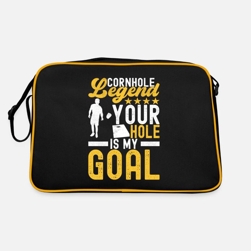 Cornhole Spieler Cornhole Board Retro Tasche