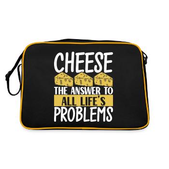Amateurs de fromage Gouda - Sac Retro - noir/or - Dos