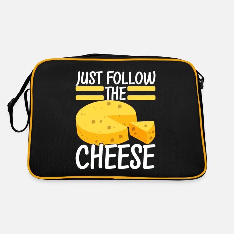Amateurs de fromage Gouda - Sac Retro - noir/or