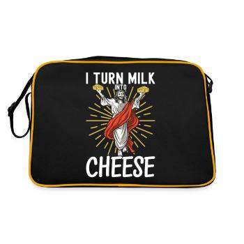 Amateurs de fromage Gouda - Sac Retro - noir/or - Dos