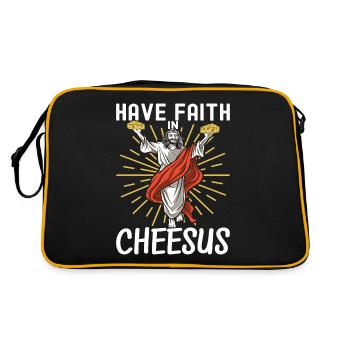 Amateurs de fromage Gouda - Sac Retro - noir/or - Dos