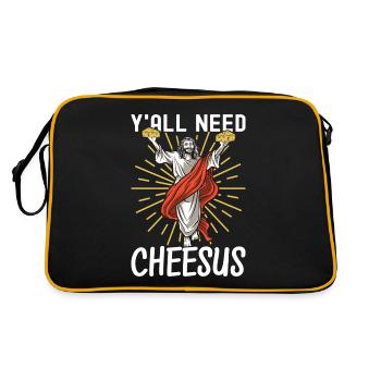 Amateurs de fromage Gouda - Sac Retro - noir/or - Dos