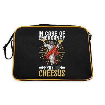 Amateurs de fromage Gouda - Sac Retro - noir/or - Dos