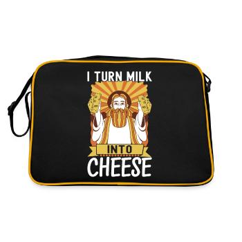 Amateurs de fromage Gouda - Sac Retro - noir/or - Dos