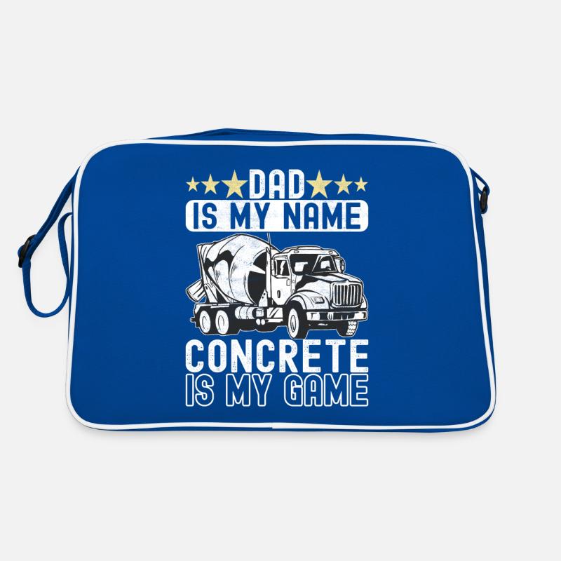 Construction workers Craftsmen Concrete workers Retro Bag