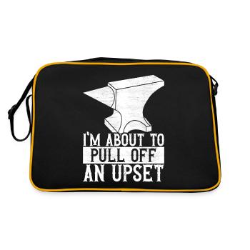 Blacksmith Forging Anvil - Retro Bag - black/gold - Back