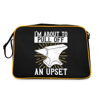 Blacksmith Forging Anvil - Retro Bag - black/gold - Back