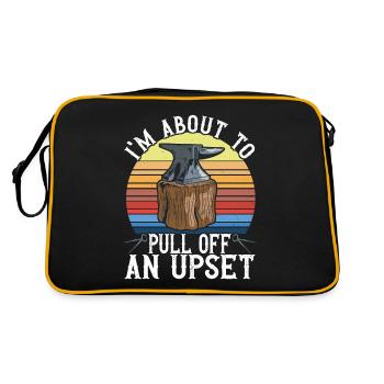 Blacksmith Forging Anvil - Retro Bag - black/gold - Back