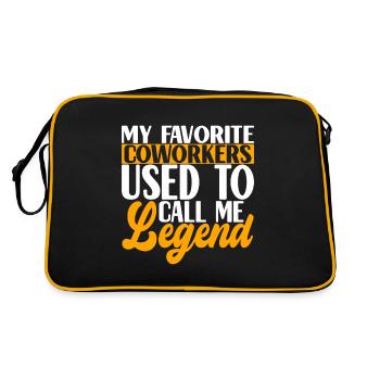 Farewell gift from colleague Jobwechsel - Retro Bag - black/gold - Back