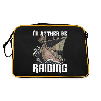 Mythologie nordique des Vikings - Sac Retro - noir/or - Dos