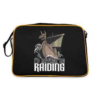 Mythologie nordique des Vikings - Sac Retro - noir/or - Dos