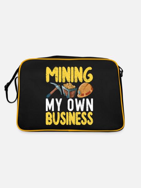 Gold Diggers Gold Mining - Retro Bag - black/gold - Back