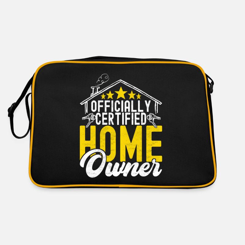 Hausbesitzer Eigenheim Hauskauf Retro Tasche