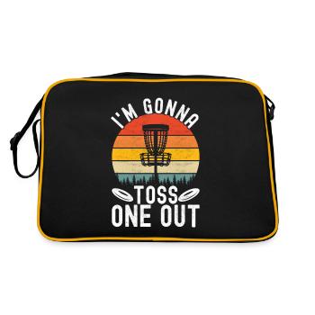 Disc Golf Disc Golfer - Retro Bag - black/gold - Back