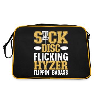Disc Golf Disc Golfer - Retro Bag - black/gold - Back