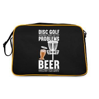 Disc Golf Disc Golfer - Retro Bag - black/gold - Back