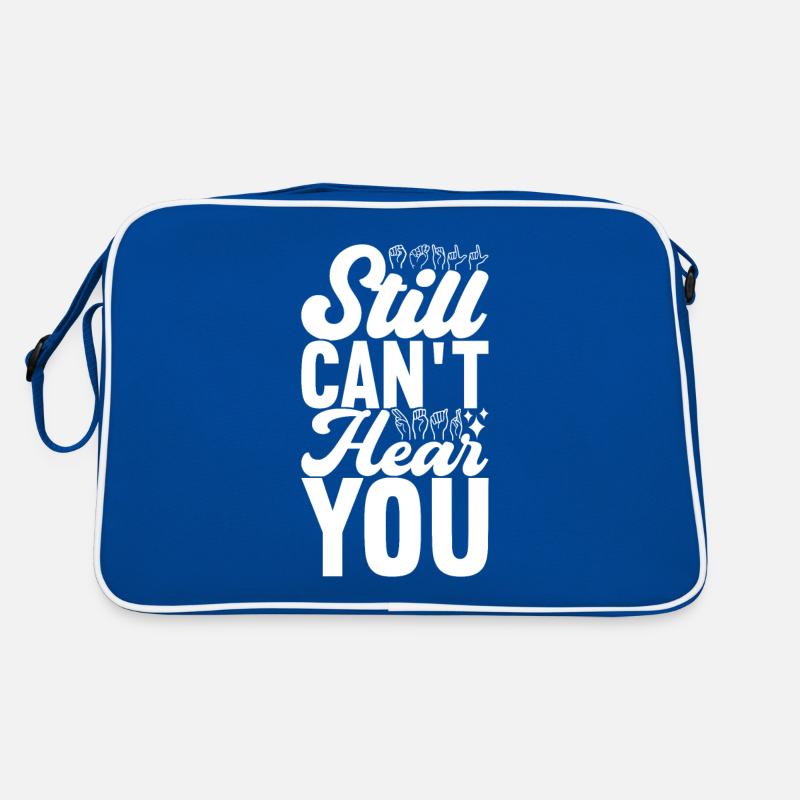 Taub Taubstumm Deaf Retro Tasche