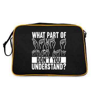 Sourds sourds muets sourds - Sac Retro - noir/or - Dos