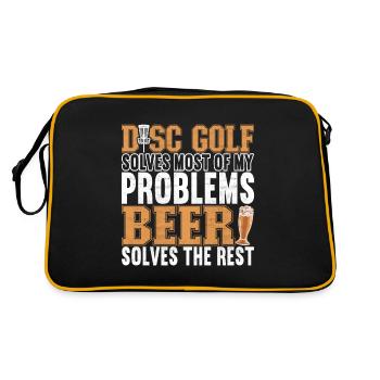 Disc Golf Disc Golfer - Retro Bag - black/gold - Back