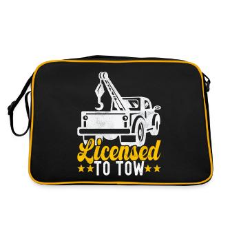 Service de remorquage de dépanneuse - Sac Retro - noir/or - Dos