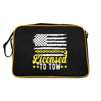 Service de remorquage de dépanneuse - Sac Retro - noir/or - Dos