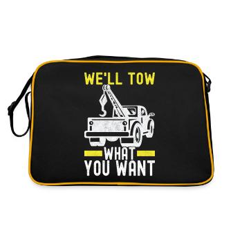 Service de remorquage de dépanneuse - Sac Retro - noir/or - Dos