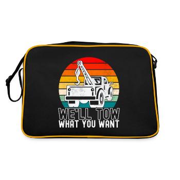 Service de remorquage de dépanneuse - Sac Retro - noir/or - Dos