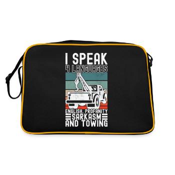 Service de remorquage de dépanneuse - Sac Retro - noir/or - Dos