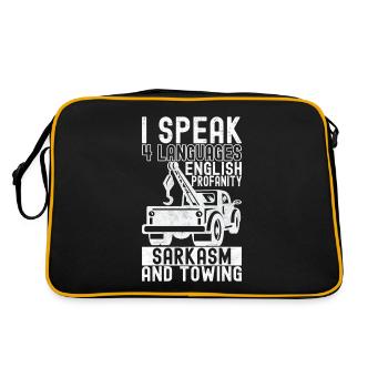 Service de remorquage de dépanneuse - Sac Retro - noir/or - Dos