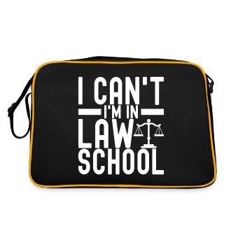 Law Student Judge Public Prosecutor - Retro Bag - black/gold - Back