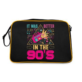 90s 90s 90s Party - Retro Bag - black/gold - Back