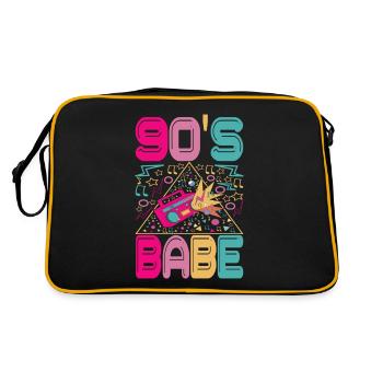 90s 90s 90s Party - Retro Bag - black/gold - Back