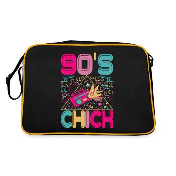 90s 90s 90s Party - Retro Bag - black/gold - Back