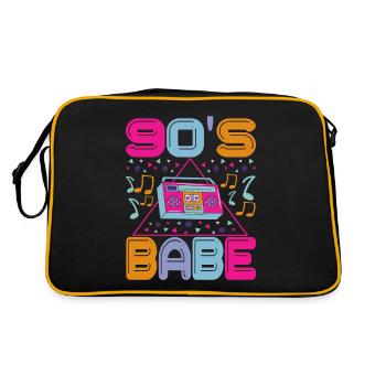 90s 90s 90s Party - Retro Bag - black/gold - Back