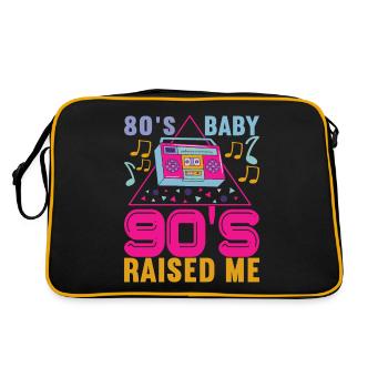90s 90s 90s Party - Retro Bag - black/gold - Back