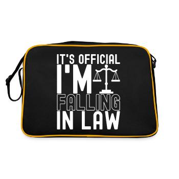 Law Student Judge Public Prosecutor - Retro Bag - black/gold - Back