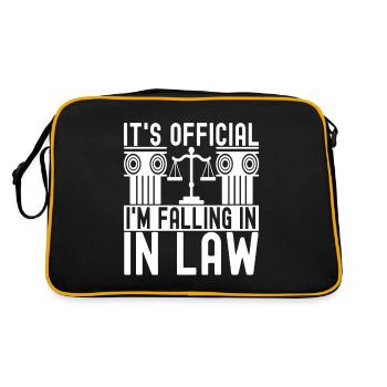 Law Student Judge Prosecutor - Retro Bag - black/gold - Back