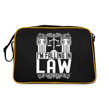 Law Student Judge Public Prosecutor - Retro Bag - black/gold - Back
