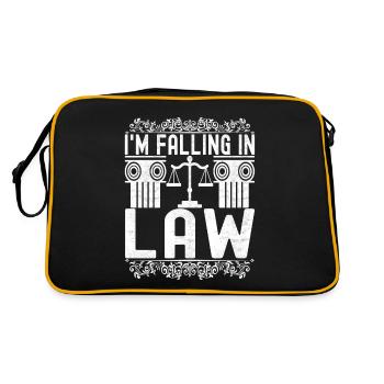 Law Student Judge Public Prosecutor - Retro Bag - black/gold - Back