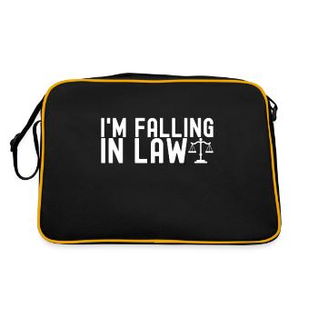Law Student Judge Prosecutor - Retro Bag - black/gold - Back