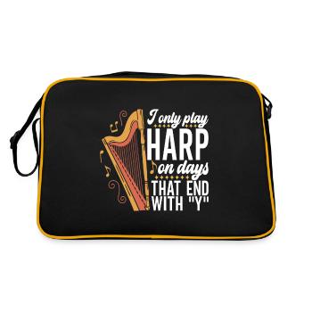 Harp harp player - Retro Bag - black/gold - Back
