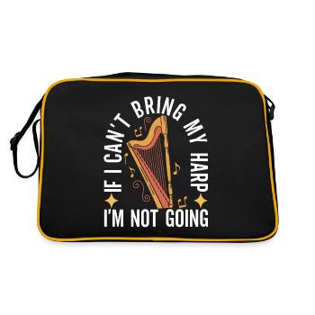 Harp harp player - Retro Bag - black/gold - Back